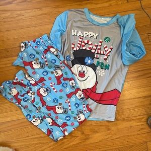 Frosty the Snowman Happy Jolly Fun Pajamas